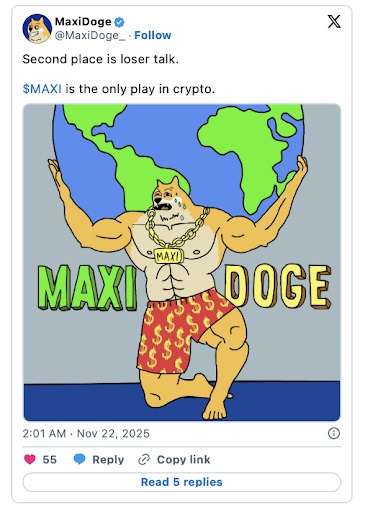 MaxiDoge status
