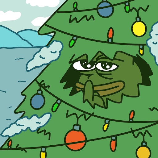 PepeNode in de kerstboom