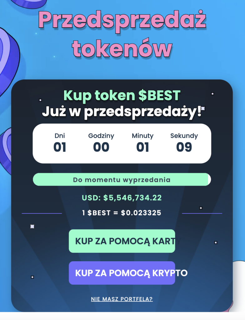 Przedsprzedaż Best Wallet Token