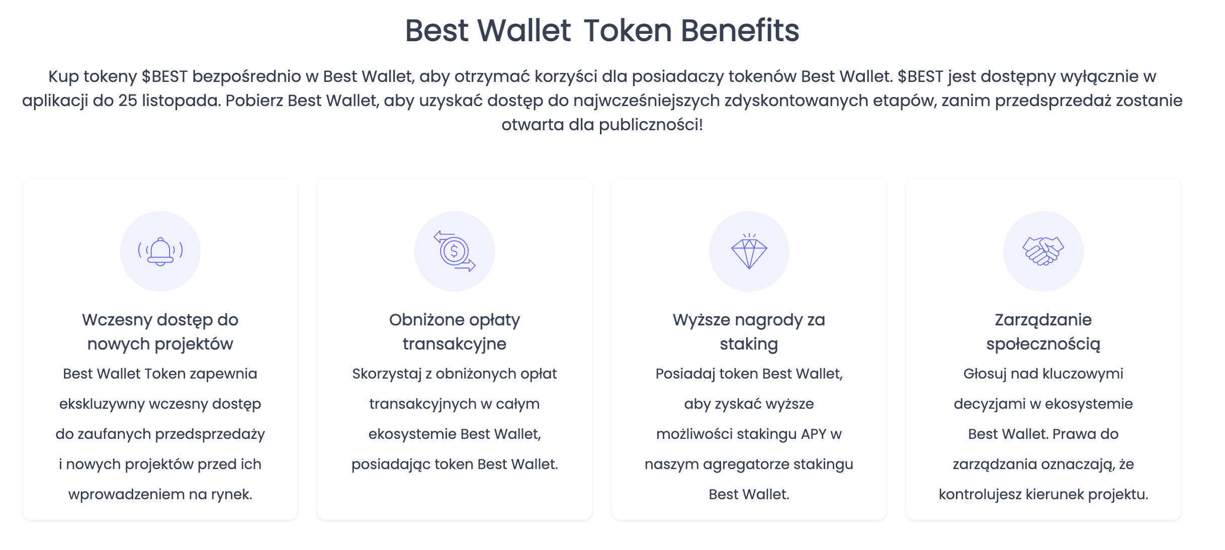 Korzyści Best Wallet