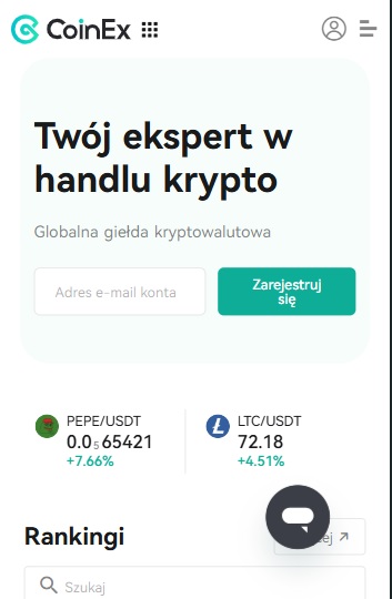 coinex kryptowaluty jak zacząć