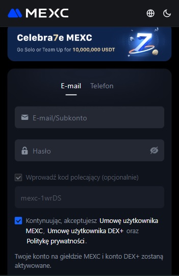 giełda MEXC kryptowaluty dla początkujących