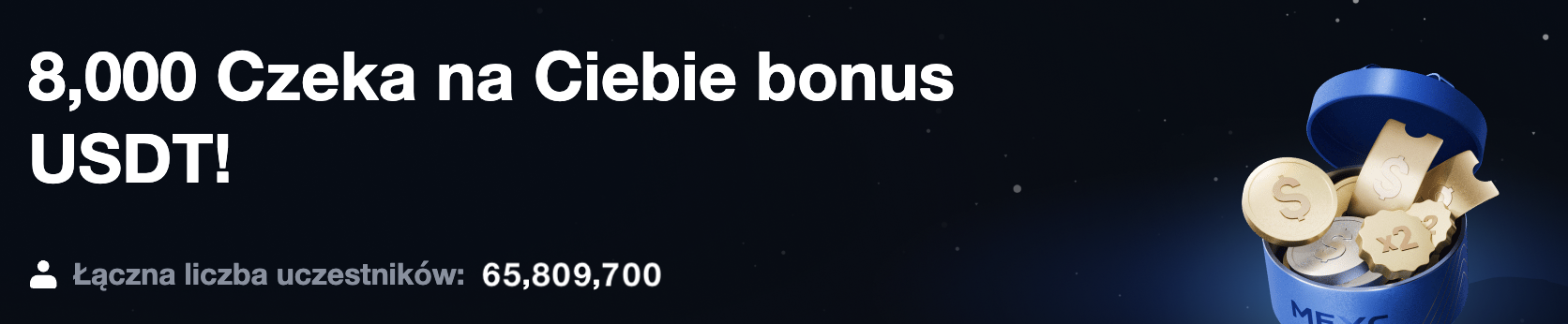 Najlepszy Bonus kryptowalutowy - MEXC