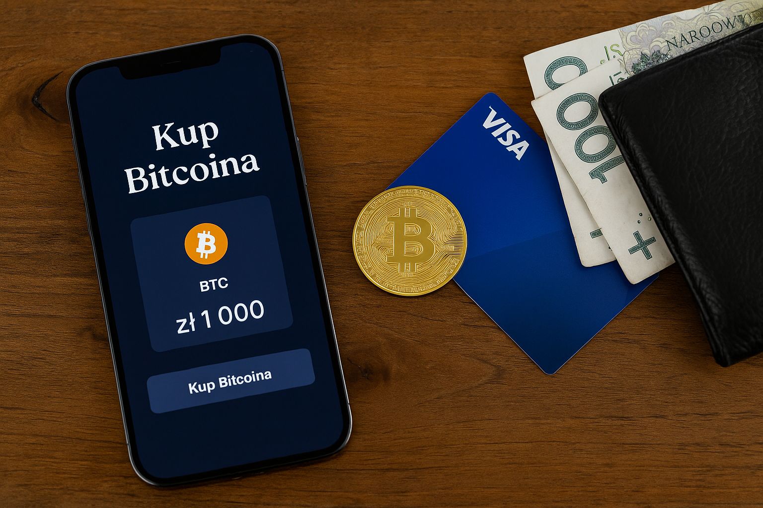 Jak kupić Bitcoin kryptowaluta BTC karta telefon