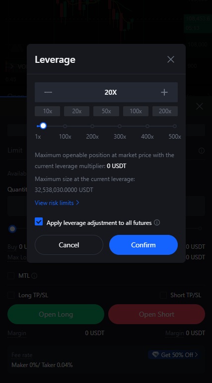 MEXC dźwignia krypto