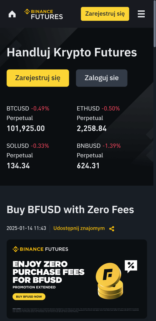 binance futures ethereum