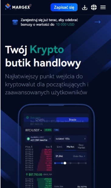 Margex handel BTC bez pełnego KYC