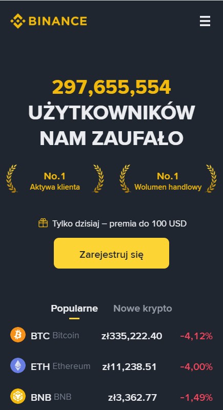 Strona główna Binance dex