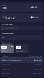Bitcoin bez weryfikacji z Best Wallet finalizacja