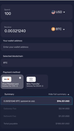 Bitcoin bez weryfikacji z Best Wallet finalizacja