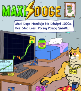 Maxi Doge memecoin z airdropami