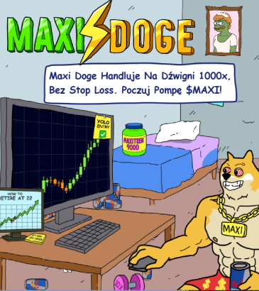 Maxi Doge memecoin z airdropami