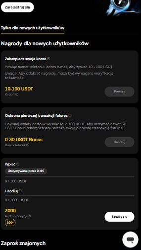 weex promocja dla nowych użytkowników
