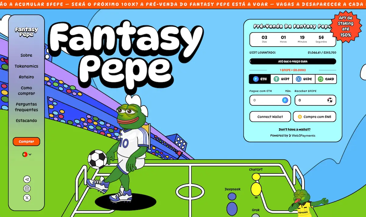 Fantasy Pepe - ICO de Criptomoeda em 2025