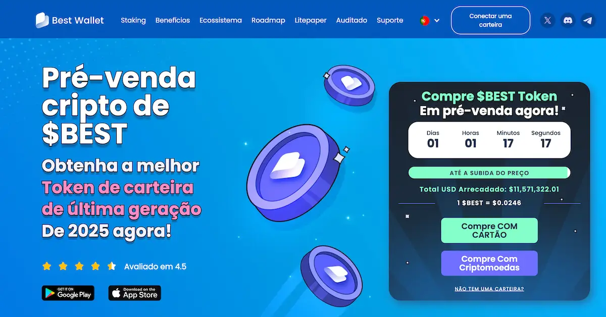 Investimento em criptomoedas para iniciantes - Best Wallet Token