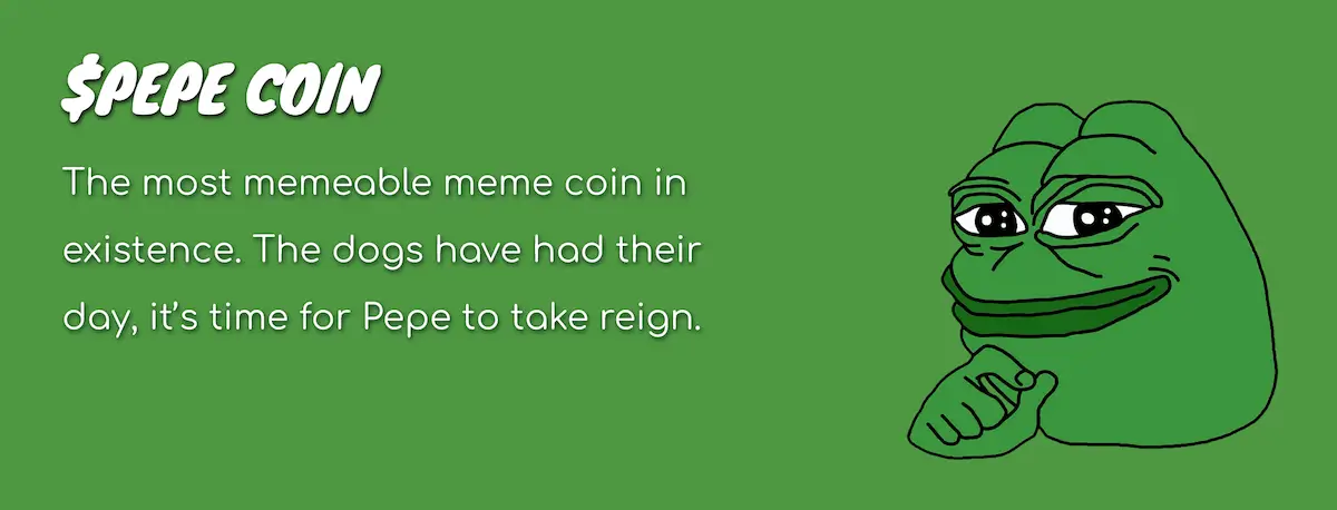 Memecoins Pepe Coin