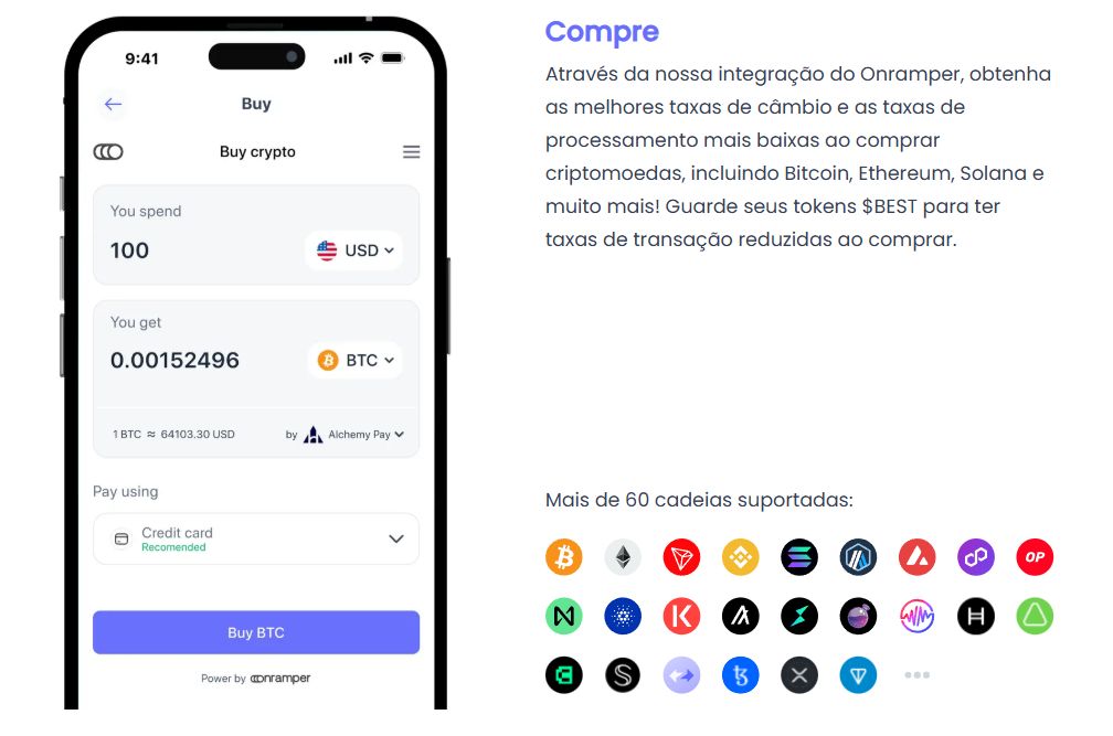 Comprar Bitcoin Hyper na Best Wallet