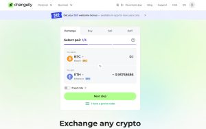 Changelly - bursă de schimb fără KYC