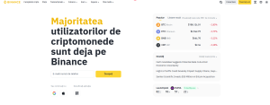 Binance pagina oficiala