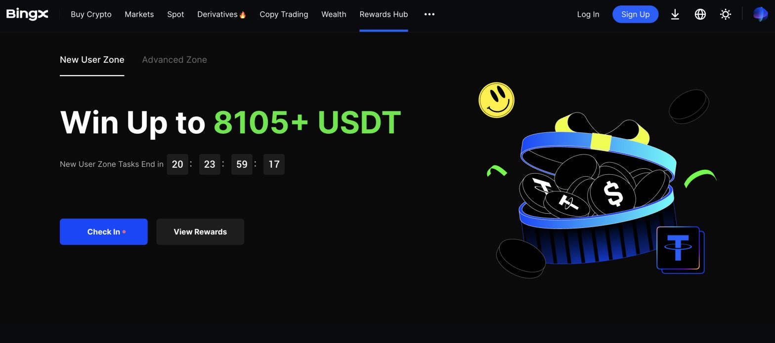 BingX Rewards Hub 2025 - Bonusuri de peste 8.000 USDT