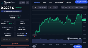 Algorand pret CoinMarketCap