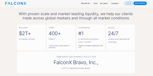 FalconX pagina de website