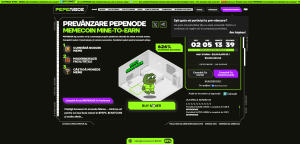 PEPENODE pagina principala de pre-vanzare