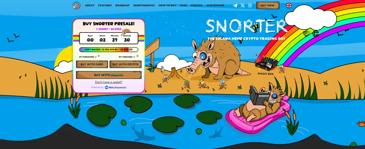 Snorter Bot Pocetna stranica