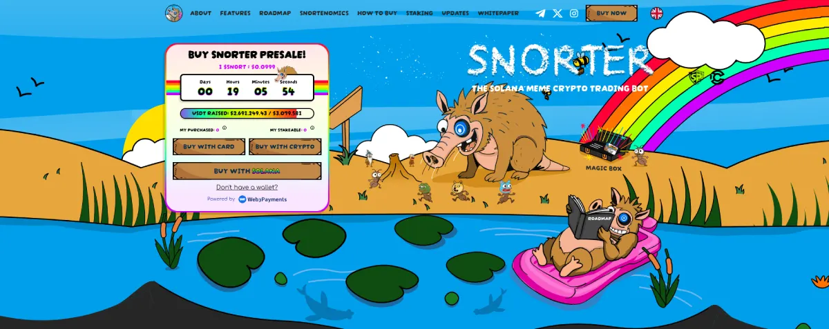 Snorter – Web3 token sa stakingom inspirisan internet kulturom