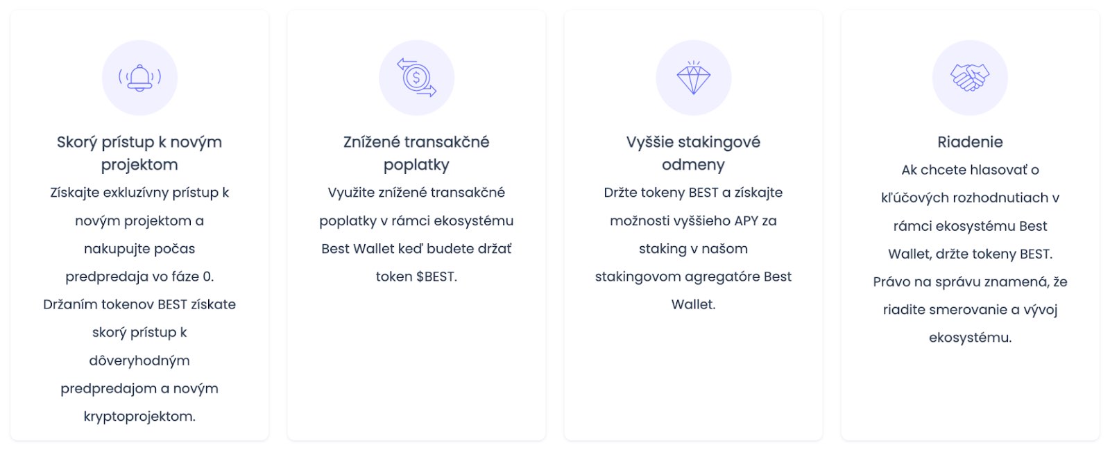 Best Wallet token výhody