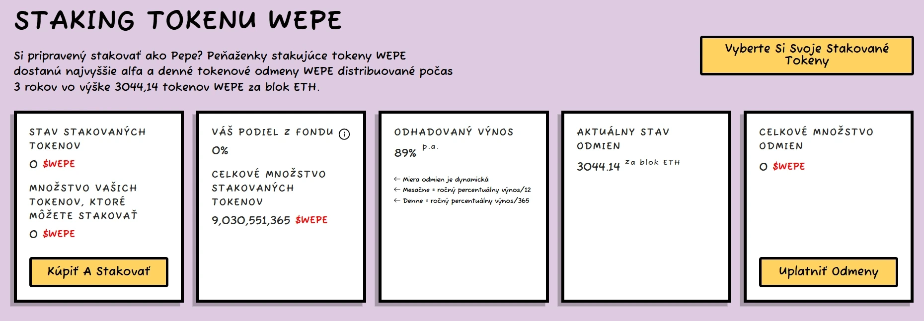 staking wepe