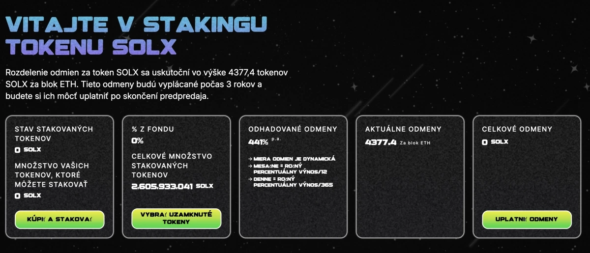 solaxy predikcia ceny staking