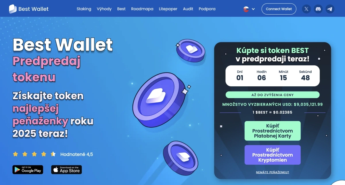 najlepšie nové kryptomeny best wallet