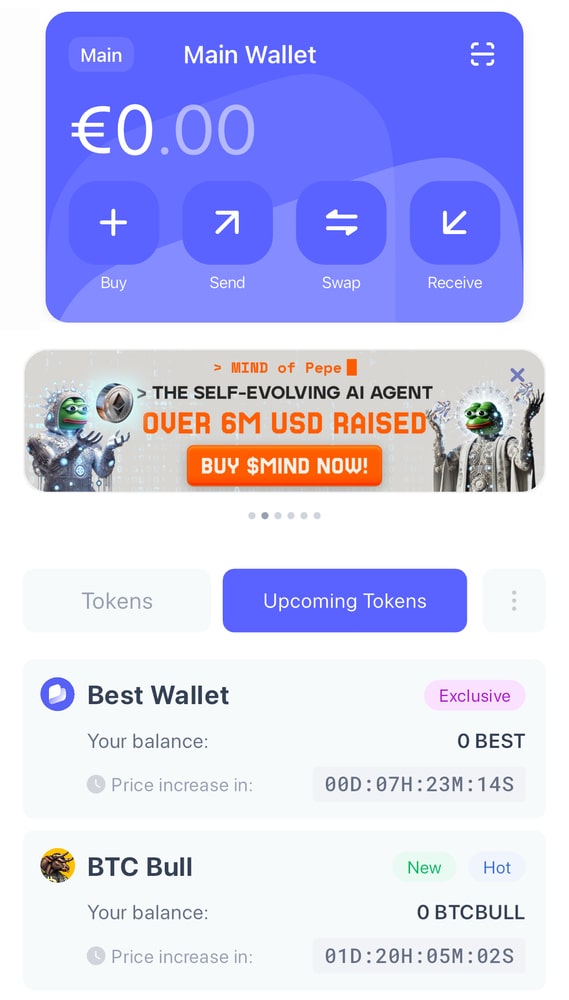 best wallet upcoming tokens