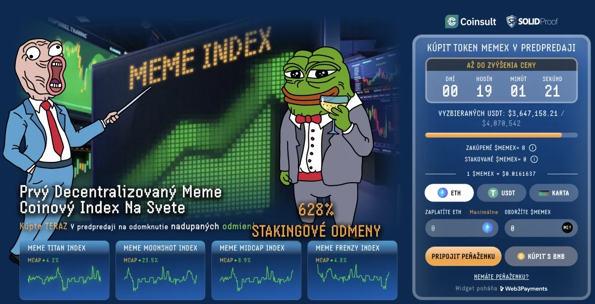 meme index predpredaj kryptomien