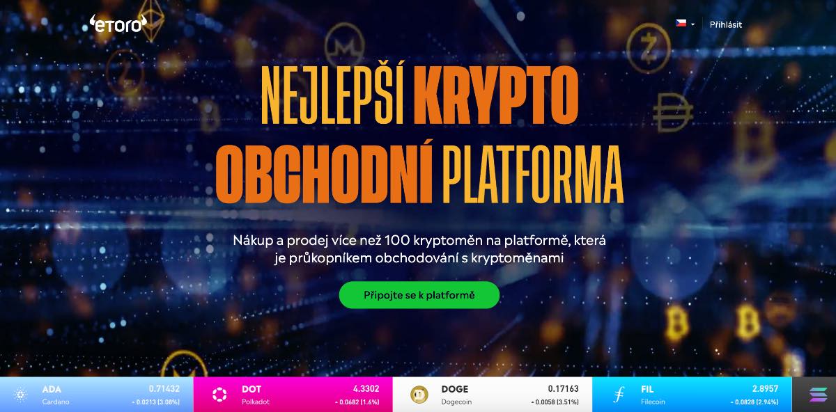 eToro najlepšia krypto burza