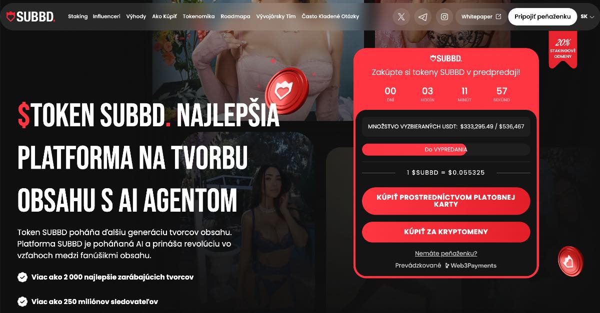 SUBBD nové kryptomeny na Binance