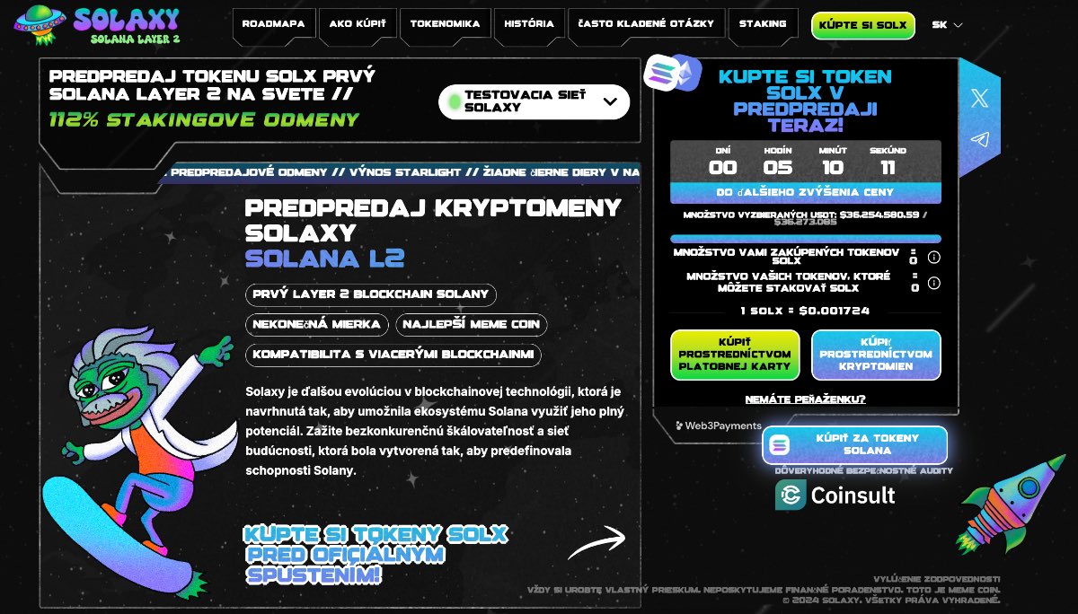 Solaxy Solana top kryptomeny