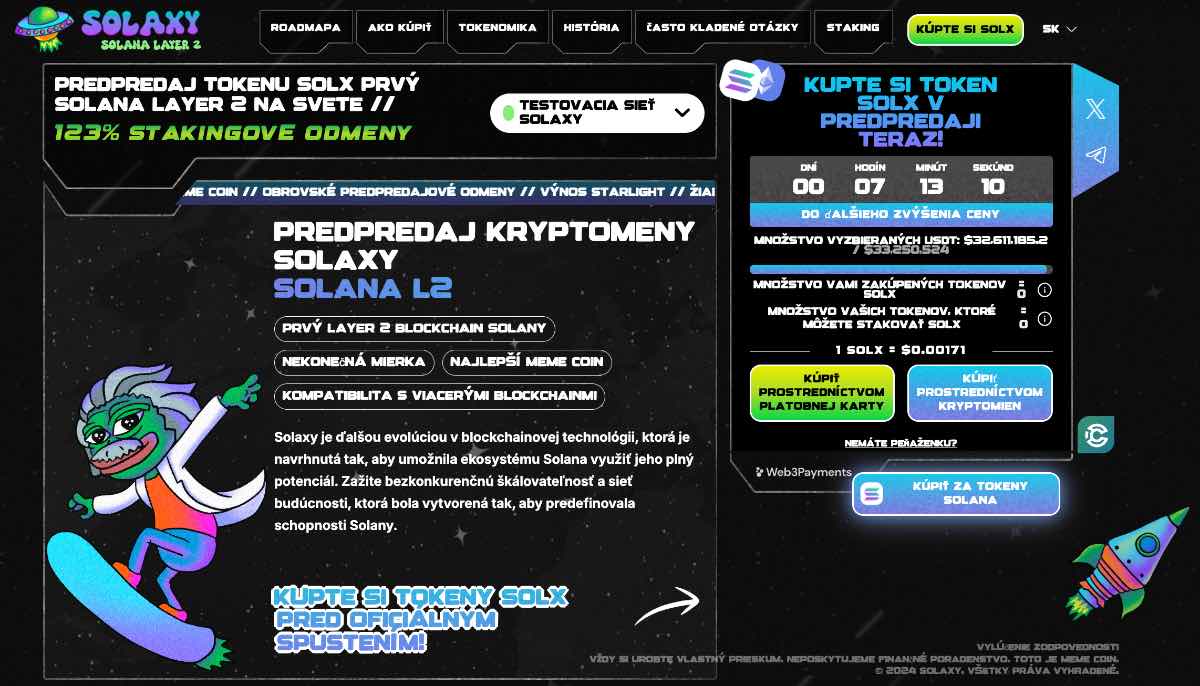 Solaxy najlacnejšie kryptomeny