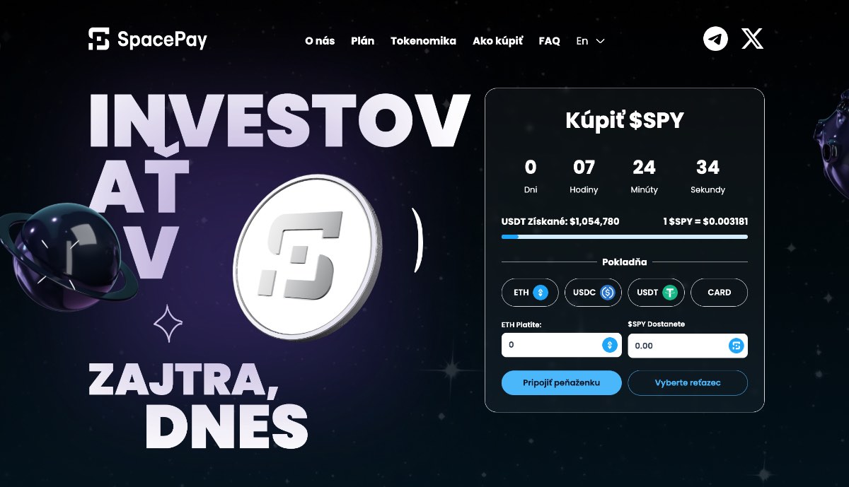 SpacePay nové kryptomeny na Binance
