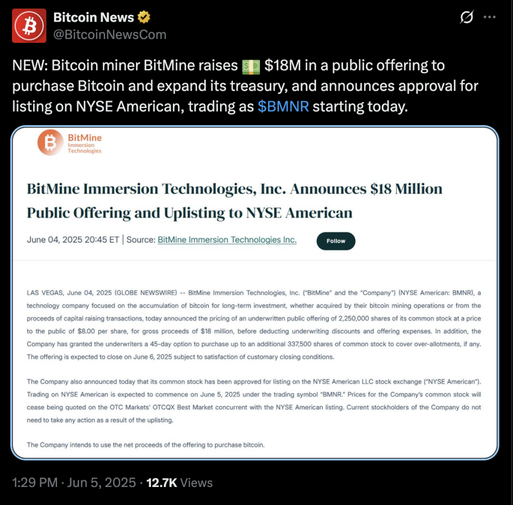 Bitmine Bitcoin