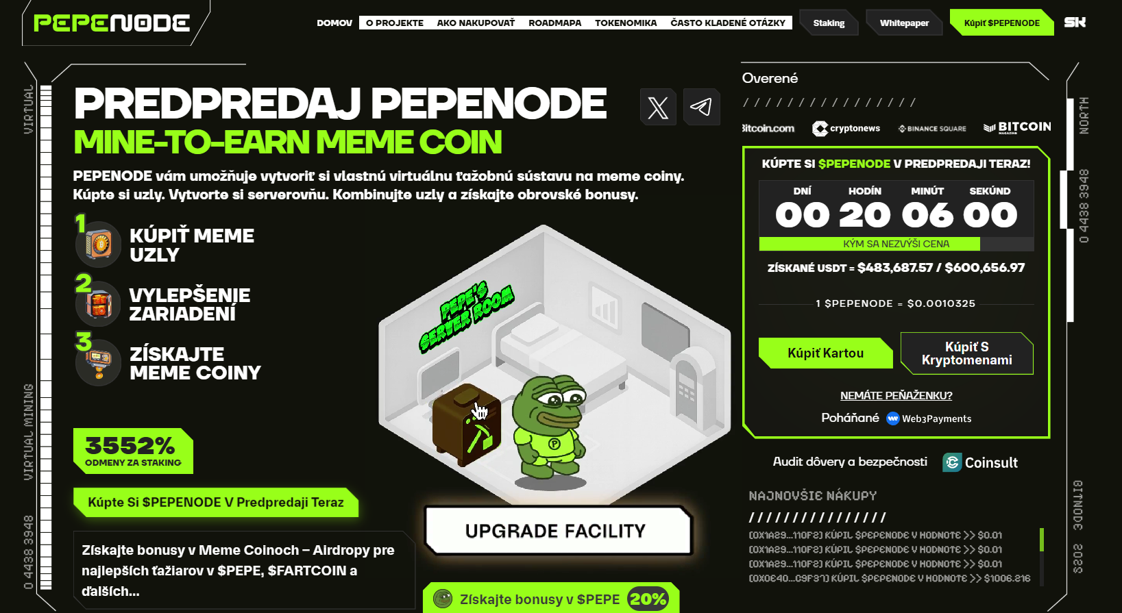 predikcia ceny pepenode