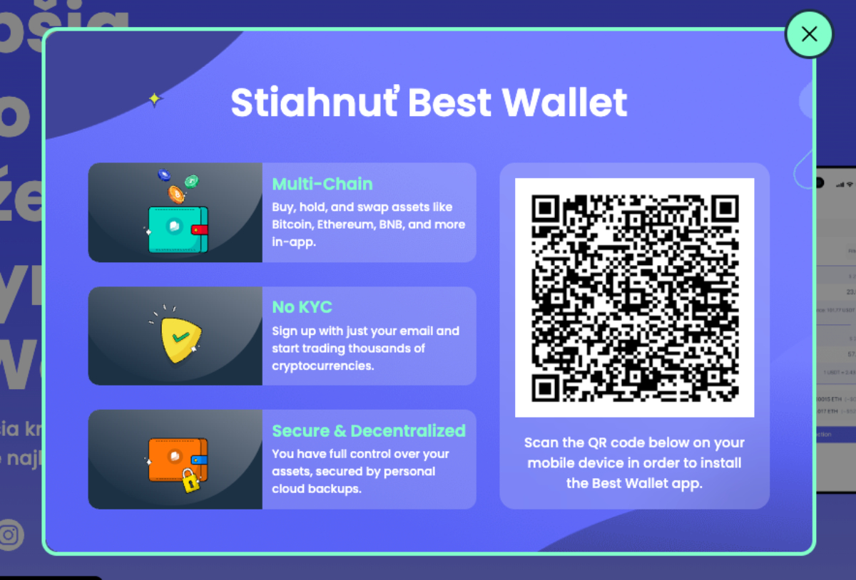 Best Wallet investovanie do kryptomien