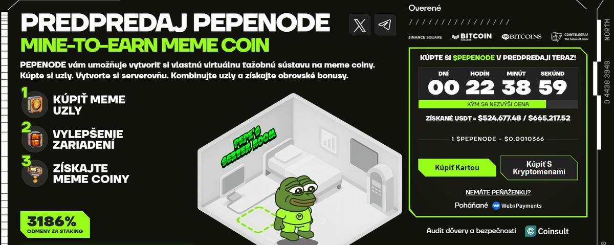 pepenode najlepšie meme coiny