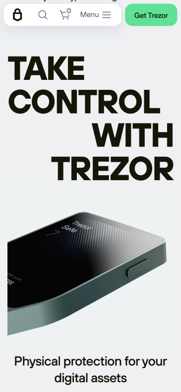 trezor hardvérová peňaženka