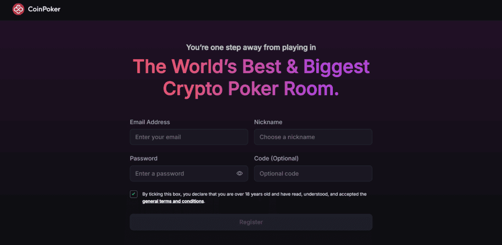 COinpoker stran