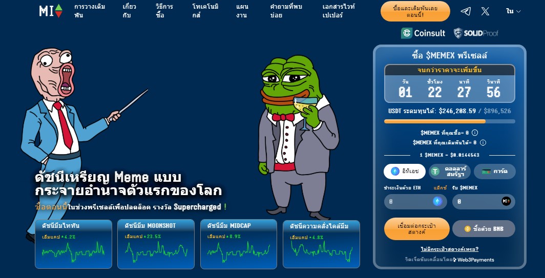 Meme Index – โทเค็นสำหรับการลงทุนในกองทุนเหรียญมีมชื่อดัง