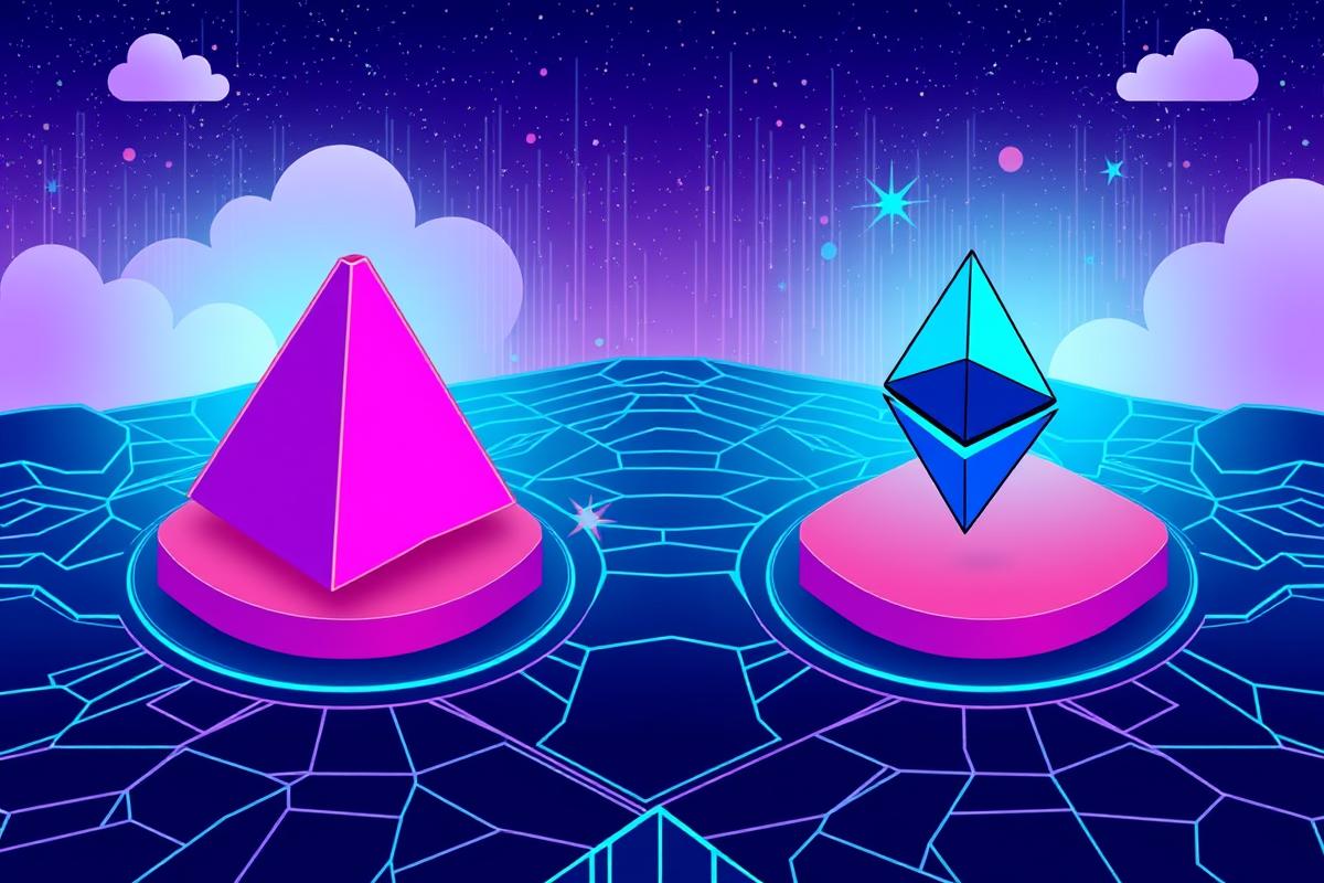 Solana and Ethereum comparison graphic