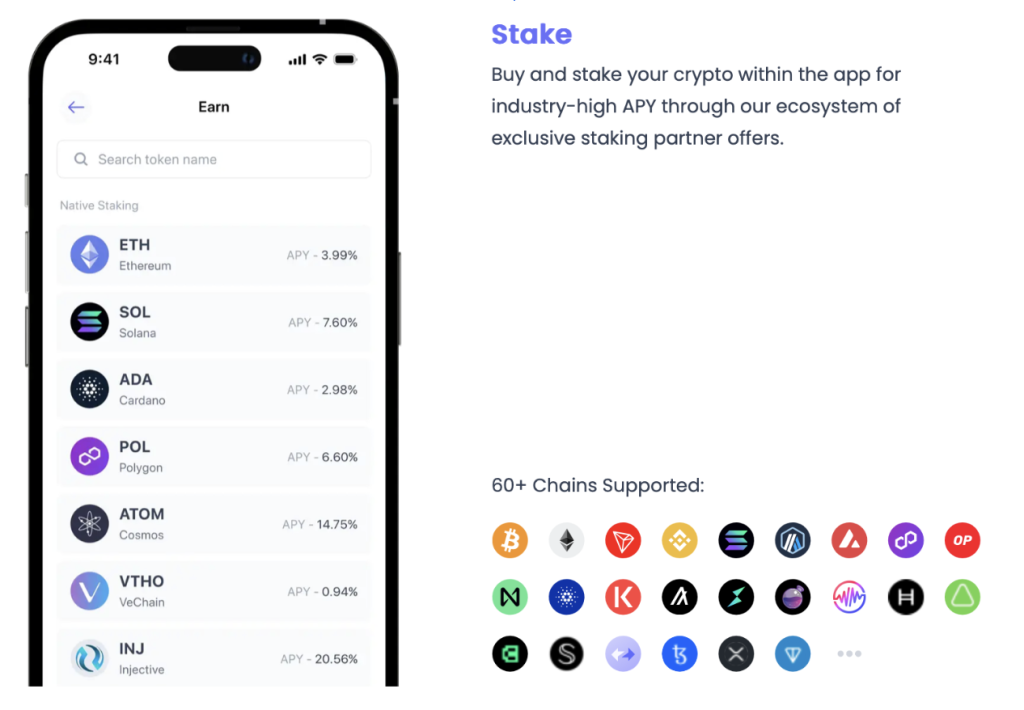 ฟีเจอร์ staking บน Best Wallet