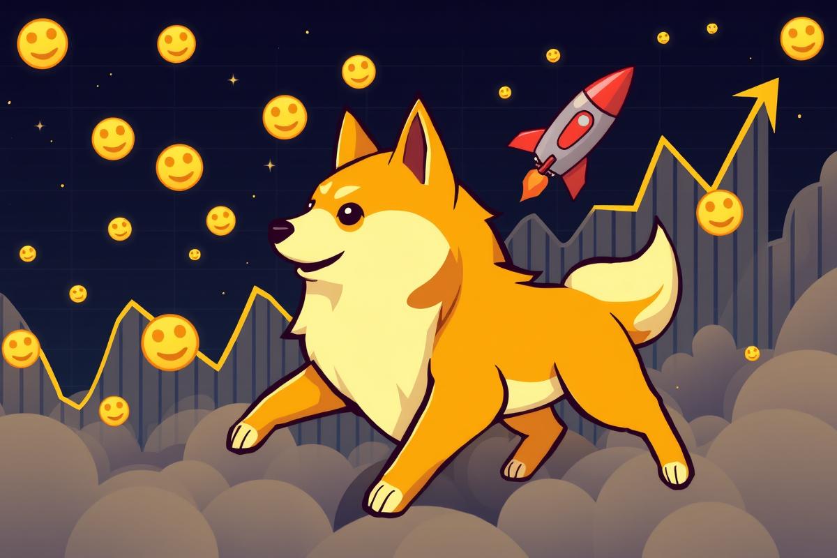 กราฟราคา Dogecoin แสดงสัญญาณกระทิง